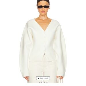 Chic Cream V-Neck Cardigan